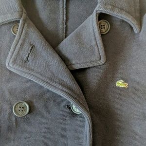 Lacoste navy pea coat